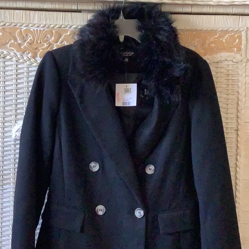 Gorgeous NWT Peacoat by Topshop π€π€π€π€ - Picture 4 of 16